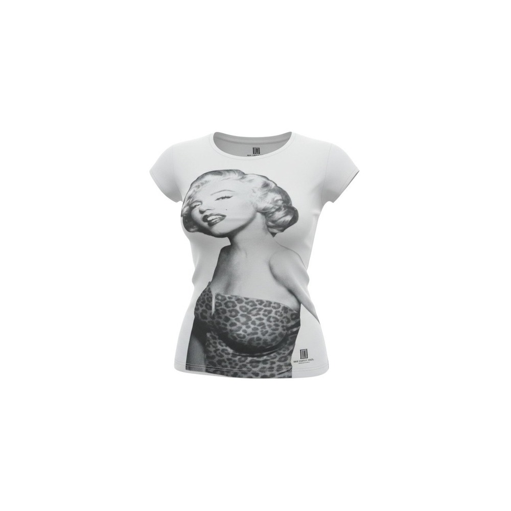Red Carpet Noir T-Shirt Womens Medium White Marilyn Monroe Graphic Tee Short Slv